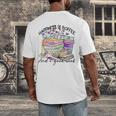 Happiness Is Coffee And a Good Book Women Love Reading Book Men's Back Print T-Shirt