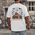 Haunted By My TBR Boo Halloween Book Lover Librarian Men's Back Print T-Shirt