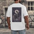 High Priestess Tarot Art Celestial Mystic Book Lover Men's Back Print T-Shirt