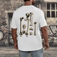 Hip And Leg Bones Book Print Vintage Human Bones Men's Back Print T-Shirt Hip And Leg Bones Book Print Vintage Human Bones Men's Back Print T-Shirt