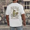 On My Way To Hoard Books And Cause Chaos Tom Foolery Men's Back Print T-Shirt On My Way To Hoard Books And Cause Chaos Tom Foolery Men's Back Print T-Shirt
