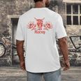 Horny Bull Romance Reader Shirt Spicy Books Bull Pun Men's Back Print T-Shirt Horny Bull Romance Reader Shirt Spicy Books Bull Pun Men's Back Print T-Shirt