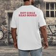 Hot Girls Read Books Book Lovers Men's Back Print T-Shirt