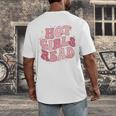 Hot Girls Read Cute Book Lover Reading Club Men's Back Print T-Shirt