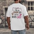 Iced Coffee & Reading Smut Books Girly Spicy Novels Men's Back Print T-Shirt
