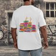 I'm Fine Reading Books Reader Book Lover Librarian Men's Back Print T-Shirt