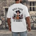 I'm Reading Halloween Witch Book Lover Men's Back Print T-Shirt I'm Reading Halloween Witch Book Lover Men's Back Print T-Shirt