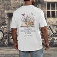 I Should Infinitely Prefer A Book Jane Austen Fan Woman Girl Men's Back Print T-Shirt I Should Infinitely Prefer A Book Jane Austen Fan Woman Girl Men's Back Print T-Shirt