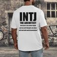 INTJ Architect Personality Introvert Sarcastic Men's Back Print T-Shirt INTJ Architect Personality Introvert Sarcastic Men's Back Print T-Shirt