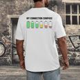 Introvert Low Battery My Connection Compass Men's Back Print T-Shirt Introvert Low Battery My Connection Compass Men's Back Print T-Shirt