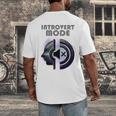 Introvert Mode Finding Inner Peace In Silence Men's Back Print T-Shirt