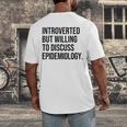 Introverted Epidemiologist Epidemiology Introvert Men's Back Print T-Shirt Introverted Epidemiologist Epidemiology Introvert Men's Back Print T-Shirt