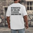 Introverted Underwriter Underwriting Introvert Men's Back Print T-Shirt Introverted Underwriter Underwriting Introvert Men's Back Print T-Shirt