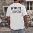 Introverted But Well-Read Book Lover Men's Back Print T-Shirt