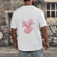 Introverted But Willing To Discuss Axolotl Salamander Men's Back Print T-Shirt Introverted But Willing To Discuss Axolotl Salamander Men's Back Print T-Shirt