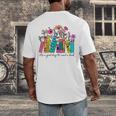 It's A Good Day To Read A Book Floral Book Lovers Librarian Men's Back Print T-Shirt