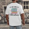 It's Not Smut It's Literature Dark Romance Smutt Book Lover Men's Back Print T-Shirt
