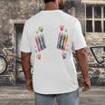 Just a Girl Who Loves Books Lover Reading Library Librarian Men's Back Print T-Shirt