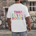 Just a Girl Who Loves Books Reader Girls Bookish Women Men's Back Print T-Shirt Just a Girl Who Loves Books Reader Girls Bookish Women Men's Back Print T-Shirt
