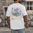 Just a Girl Who Loves Dragons & Books Reader Fantasy Fun Premium Tri-Blend Men's Back Print T-Shirt