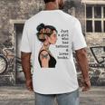 Just a Girl Who Has Tattoos And Love Books Tattooed Inked Men's Back Print T-Shirt