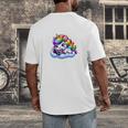 Just One More Chapter Bookish Book Unicorn Reading Book Men's Back Print T-Shirt