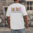 If You Know You Know 6 7 Reading Books Lovers Men's Back Print T-Shirt