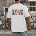 Librarian Reader Books Valentine Teacher Valentines Teach Men's Back Print T-Shirt Librarian Reader Books Valentine Teacher Valentines Teach Men's Back Print T-Shirt