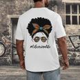Librarian Teacher Messy Bun Life Book Library Back To School Men's Back Print T-Shirt Librarian Teacher Messy Bun Life Book Library Back To School Men's Back Print T-Shirt