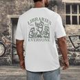 Libraries Are For Everyone Racoon Read Banned Book Librarian Men's Back Print T-Shirt Libraries Are For Everyone Racoon Read Banned Book Librarian Men's Back Print T-Shirt