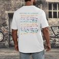 Library Card Vintage Book Due Date Bookish Rainbow Reading Men's Back Print T-Shirt Library Card Vintage Book Due Date Bookish Rainbow Reading Men's Back Print T-Shirt