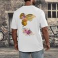 And Into The Library She Goes Book Lover Reading Bookworm Men's Back Print T-Shirt