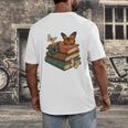 Life Is Better With Butterflies And Books Cute Butterfly Men's Back Print T-Shirt Life Is Better With Butterflies And Books Cute Butterfly Men's Back Print T-Shirt