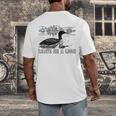 Loon Bird Pun Leave Me A Loon Nature For Introverts Men's Back Print T-Shirt Loon Bird Pun Leave Me A Loon Nature For Introverts Men's Back Print T-Shirt