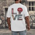Love Books Reading Men's Back Print T-Shirt