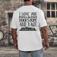 I Love You To The Bookstore And Back Men's Back Print T-Shirt