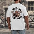 Love God Drink Coffee Read Books – Vintage Spiritual Reading Men's Back Print T-Shirt Love God Drink Coffee Read Books – Vintage Spiritual Reading Men's Back Print T-Shirt