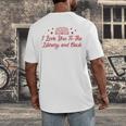 I Love You To The Library And Back Book Lover Quote Men's Back Print T-Shirt