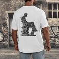 Men Pixel Art Geometric Book Human Drawing Graphic Men Men's Back Print T-Shirt