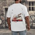 Murder Mystery And a Cup Of Tea Book Humor Men's Back Print T-Shirt Murder Mystery And a Cup Of Tea Book Humor Men's Back Print T-Shirt