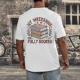 My Weekends Are Fully Booked Reading Book Lover Men's Back Print T-Shirt