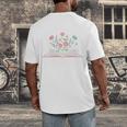 New Chapter Begins Retired 2026 Floral Book Retirement Women Men's Back Print T-Shirt