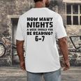 How Many Nights A Week Should You Be Reading 6-7 Book Lover Premium Tri-Blend Men's Back Print T-Shirt
