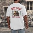 North Pole Book Club Hot Cocoa Bookworm Christmas Xmas Men's Back Print T-Shirt North Pole Book Club Hot Cocoa Bookworm Christmas Xmas Men's Back Print T-Shirt