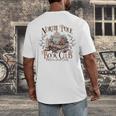 North Pole Book-Club Hot Cocoa Served Daily Christmas Book Men's Back Print T-Shirt North Pole Book-Club Hot Cocoa Served Daily Christmas Book Men's Back Print T-Shirt