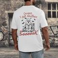 Oops I Got Another Book Boo Ghost Read Book Men's Back Print T-Shirt