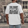 Too Many People Outside Introvert Introverted Shy Shyness Men's Back Print T-Shirt Too Many People Outside Introvert Introverted Shy Shyness Men's Back Print T-Shirt