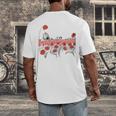 Poppy Field Wizard Of Oz Cowardly Brave Lion Book Men's Back Print T-Shirt Poppy Field Wizard Of Oz Cowardly Brave Lion Book Men's Back Print T-Shirt