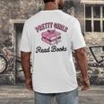 Pretty Girls Read Books Bookworm Book Lover Teacher Men's Back Print T-Shirt