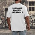 PRO Books PRO Cats Anti People Men's Back Print T-Shirt PRO Books PRO Cats Anti People Men's Back Print T-Shirt
